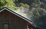 40 - Roof drying after the rain, Mistletoe Bay campsite