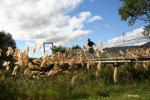 Xmas holidays 08-08 - 132 - Ohakune - Swingbridge over Mangawhero river