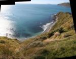 Makara 03 - Entrance to Makara Bay, Mana and Kapiti Islands