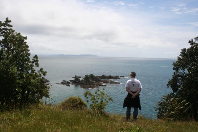 Tiritiri Matangi - 19 - Jeff & the sea