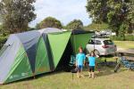 Mahia Peninsula 01 - Set up at the campground